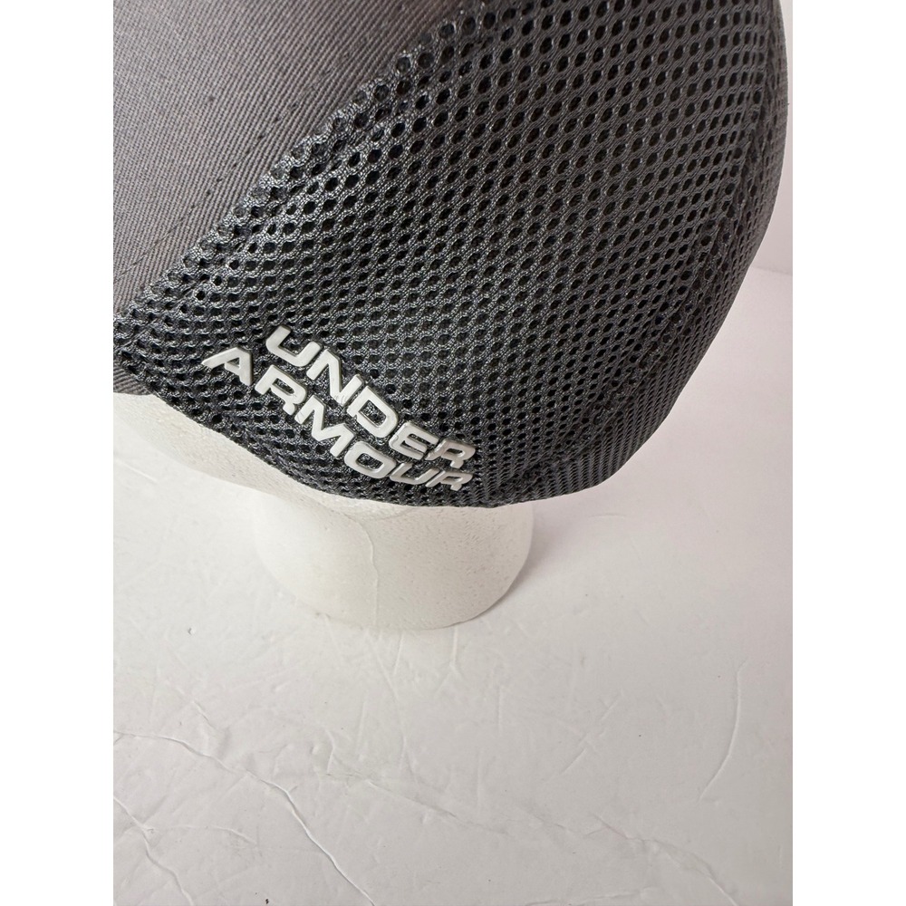 Under Armour Golf Mesh Back Stretch Fit Hat Gray MD/LG Baseball Cap - Picture 3 of 5